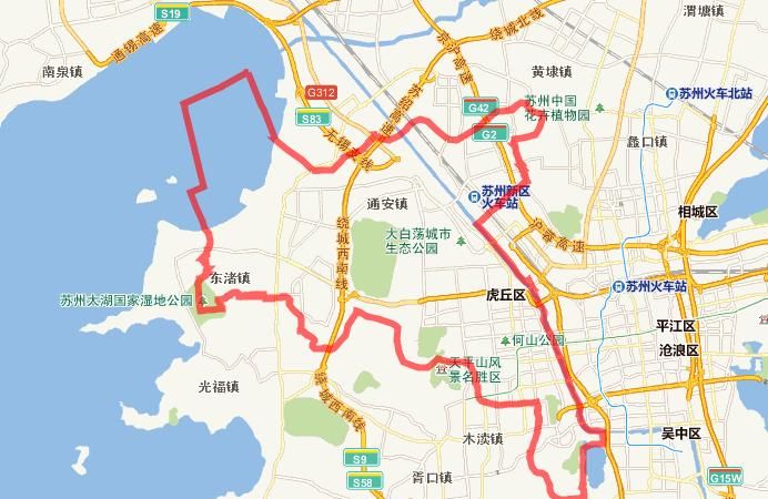 苏州市高新区属于哪个区
，苏州高新区和虎丘区是同一个地方吗？图1